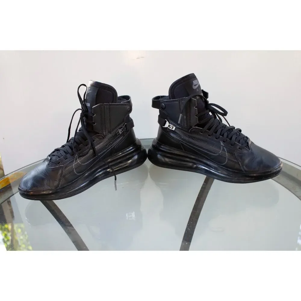 Nike‎ Air Max-720 Saturn Triple Black Boots Shoes Sneakers AO2110-001 Men's 8